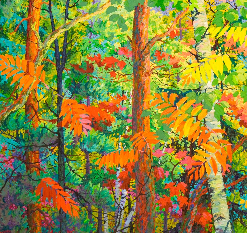Edge of Forest II - 46" x 46"