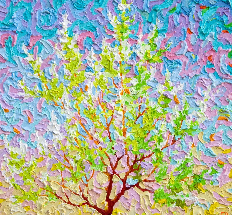 Conversation of the Seasons - Early Spring - 12" x 12"
