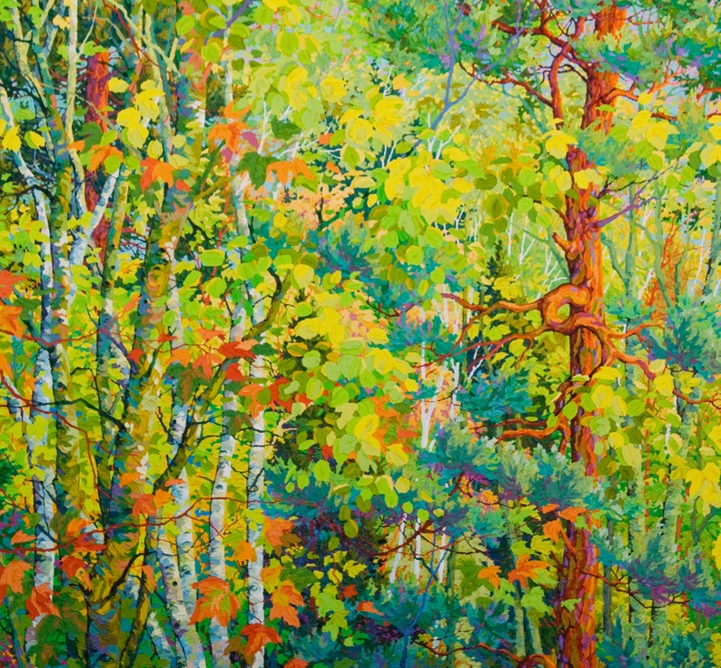 Enjoying The Air II  - 60" x 60"