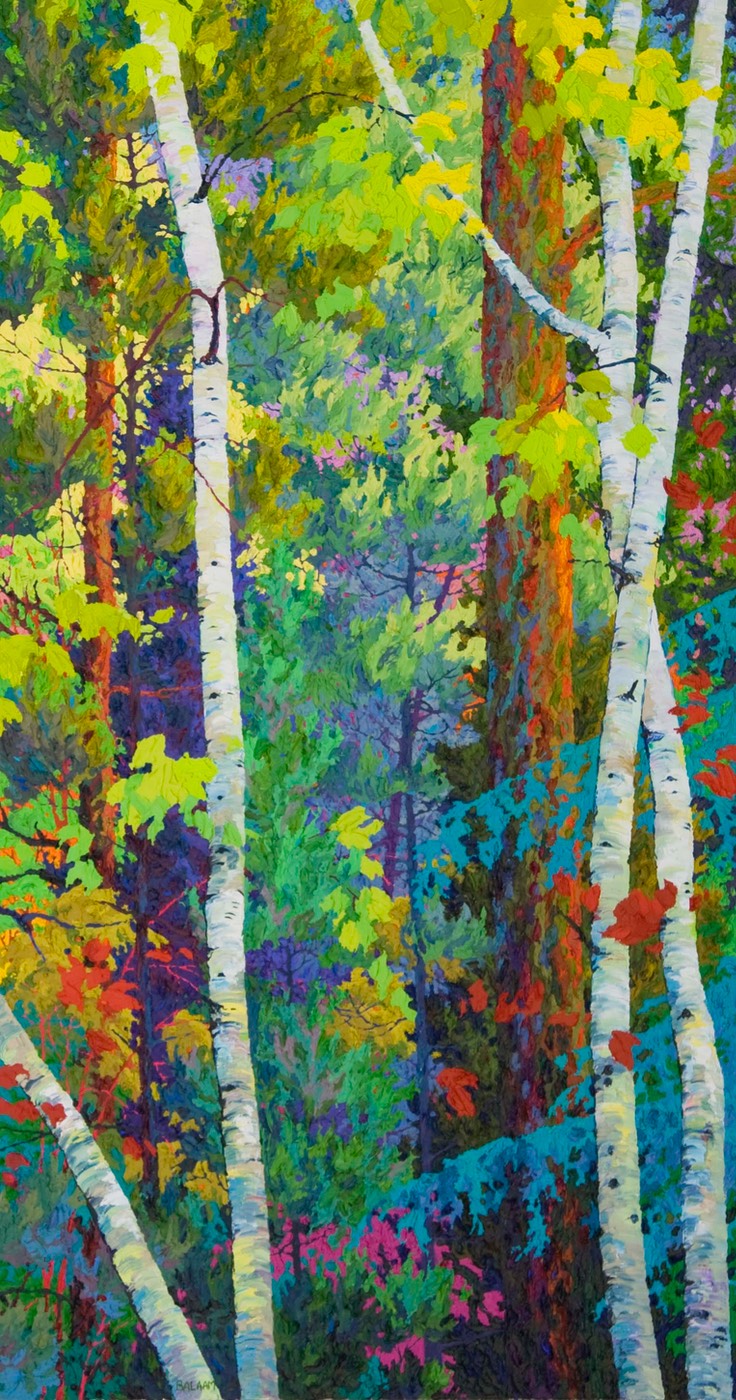 Forest Hearts II  - 32" x 60"
