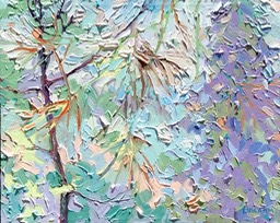 Morning Glimpse - Pine Needles III - 12" x 15"