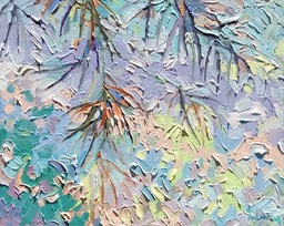 Morning Glimpse - Pine Needle II - 12" x 15"