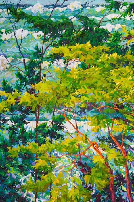 Ocean Light Through the Trees III - 40" x 58"