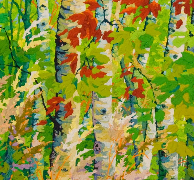 Green Doorway- Spring Air - 72" x 24"
