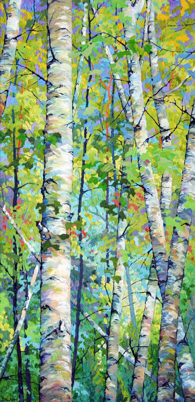 Spring Birches 24" x 28"